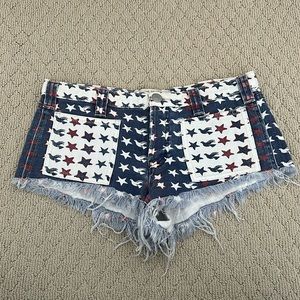 Free People Starry Eyed Denim shorts